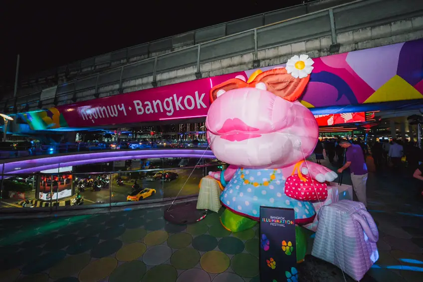 Bangkok Illumination Festiva  BTS สกายวอล์ค อโศก