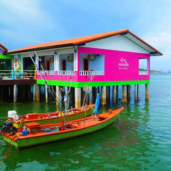 ที่พักเกาะล้าน บ้านแดงแป๊ด