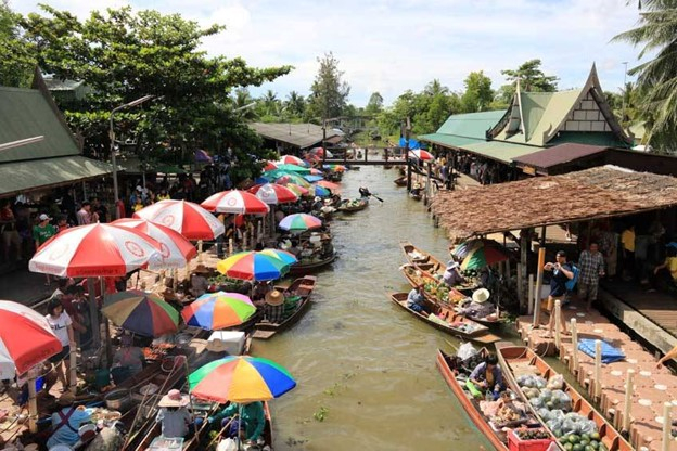ตลาดน้ำภาคกลาง ตลาดน้ำท่าคา
